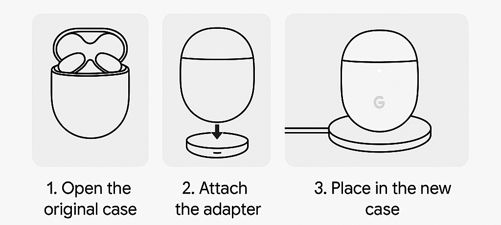 step by step guide pixel buds a series wireless charging setup